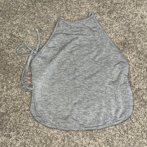 Cross back halter top